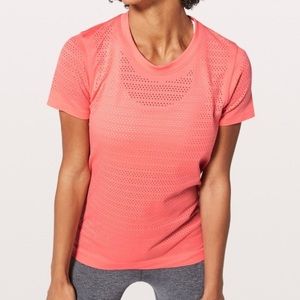 LULULEMON “Breeze By” Short Sleeve *Squad in Coral